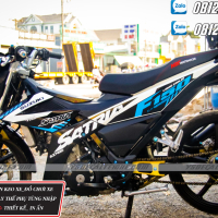 Trm xe Raider,Satria mẫu zin 2021 đen xanh S_6915