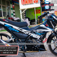 Trm xe Raider,Satria mẫu zin 2021 đen xanh S_6915