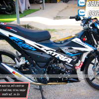 Trm xe Raider,Satria mẫu zin 2021 đen xanh S_6915