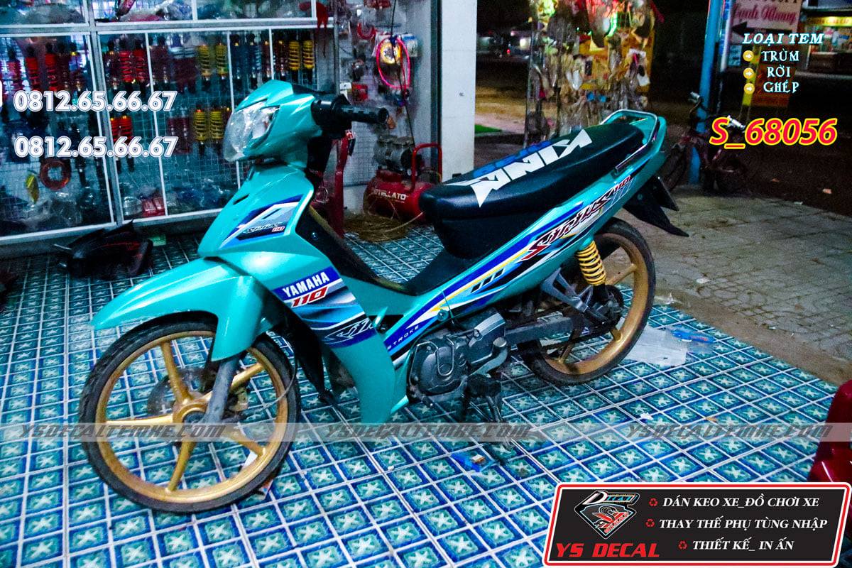 Sơn xe máy Yamaha Sirius màu xanh ngọc lục bảo cực đẹp  SƠN XE SÀI GÒN